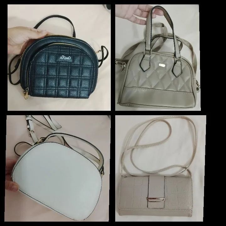 4 bolsas pequenas em ótimo estado 100,00