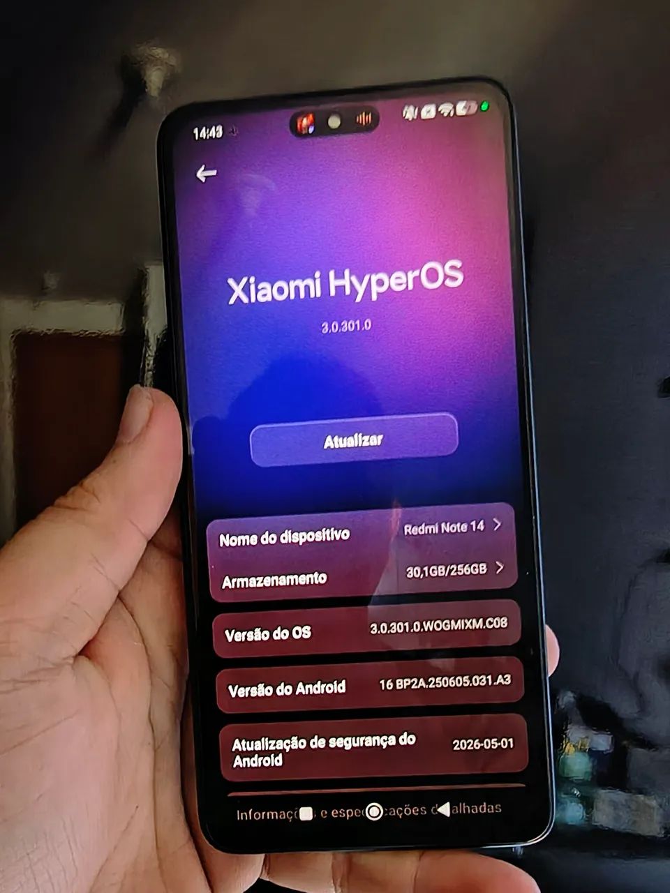 NOTE 14 256GB 8 DE RAM - Foto 2