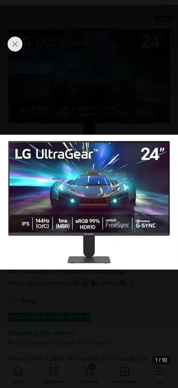 Monitor LG UltraGear 144hz - Foto 3