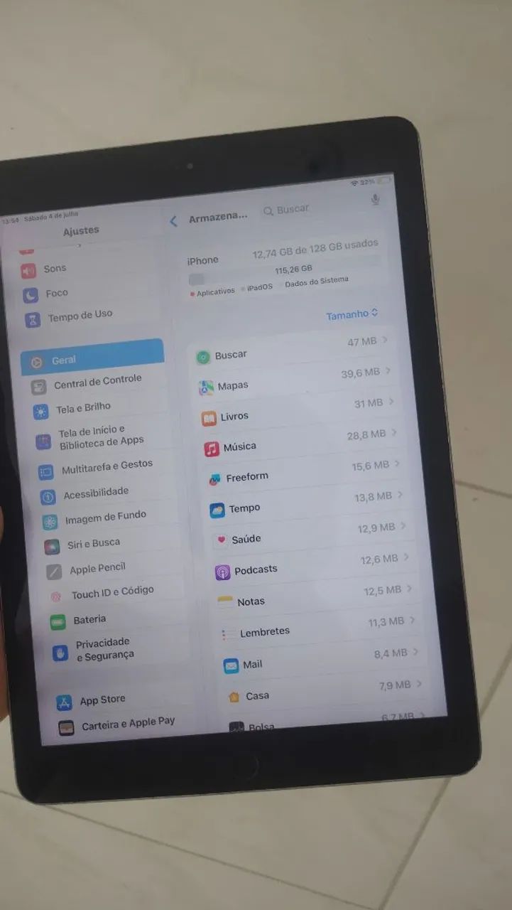 iPad 6 geração 128gb perfeito sem defeitos  - Foto 2