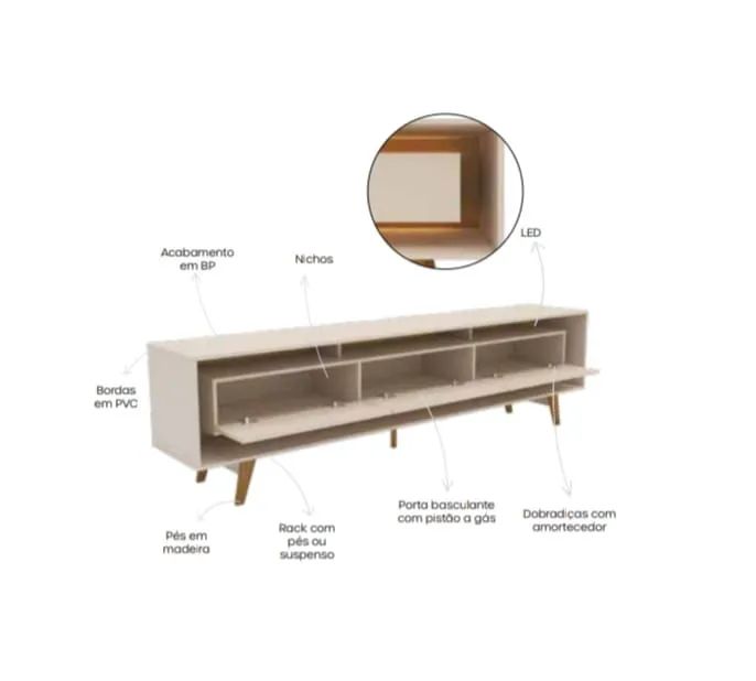 RACK (MONTAGEM GRÁTIS) - Foto 3