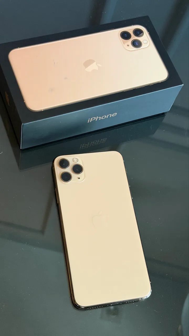 iPhone 11 Pro Max 256GB Gold - Perfeito!! - Celulares e