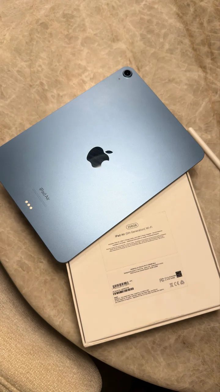 iPad Air 5th 256gb Azul + Caneta Apple