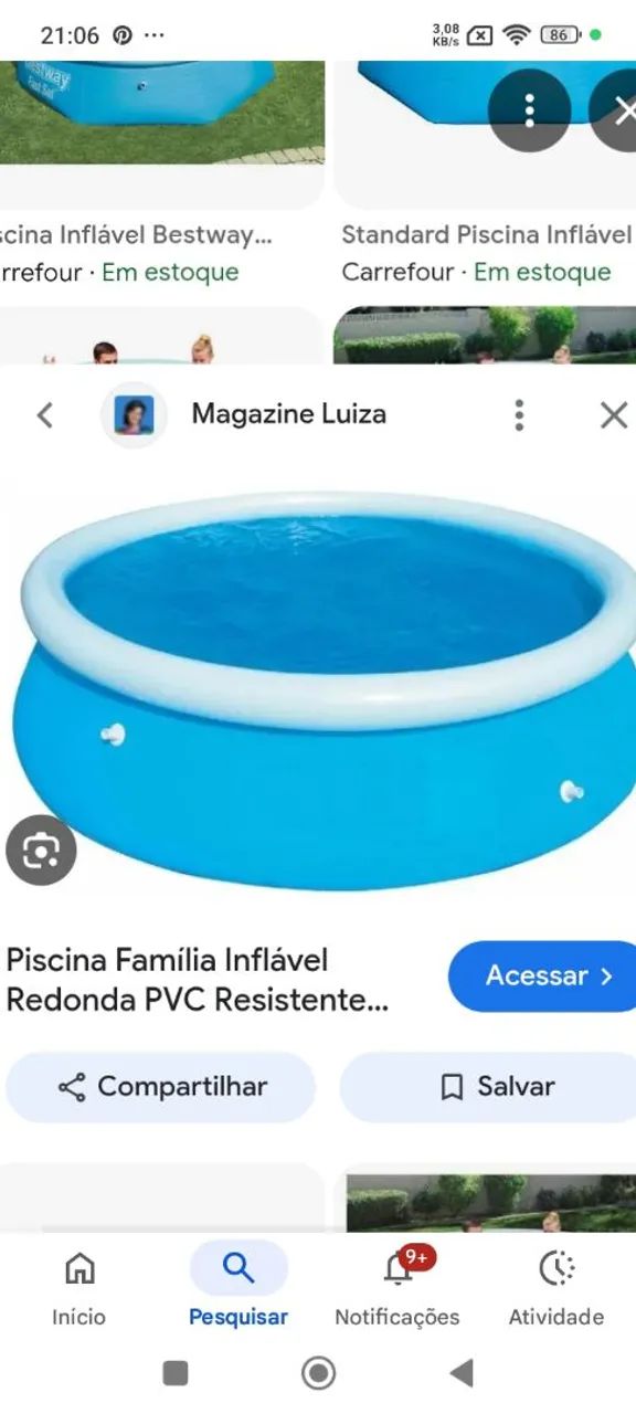 Vende-se piscina de plástico nova 2:300 litros  - Foto 2