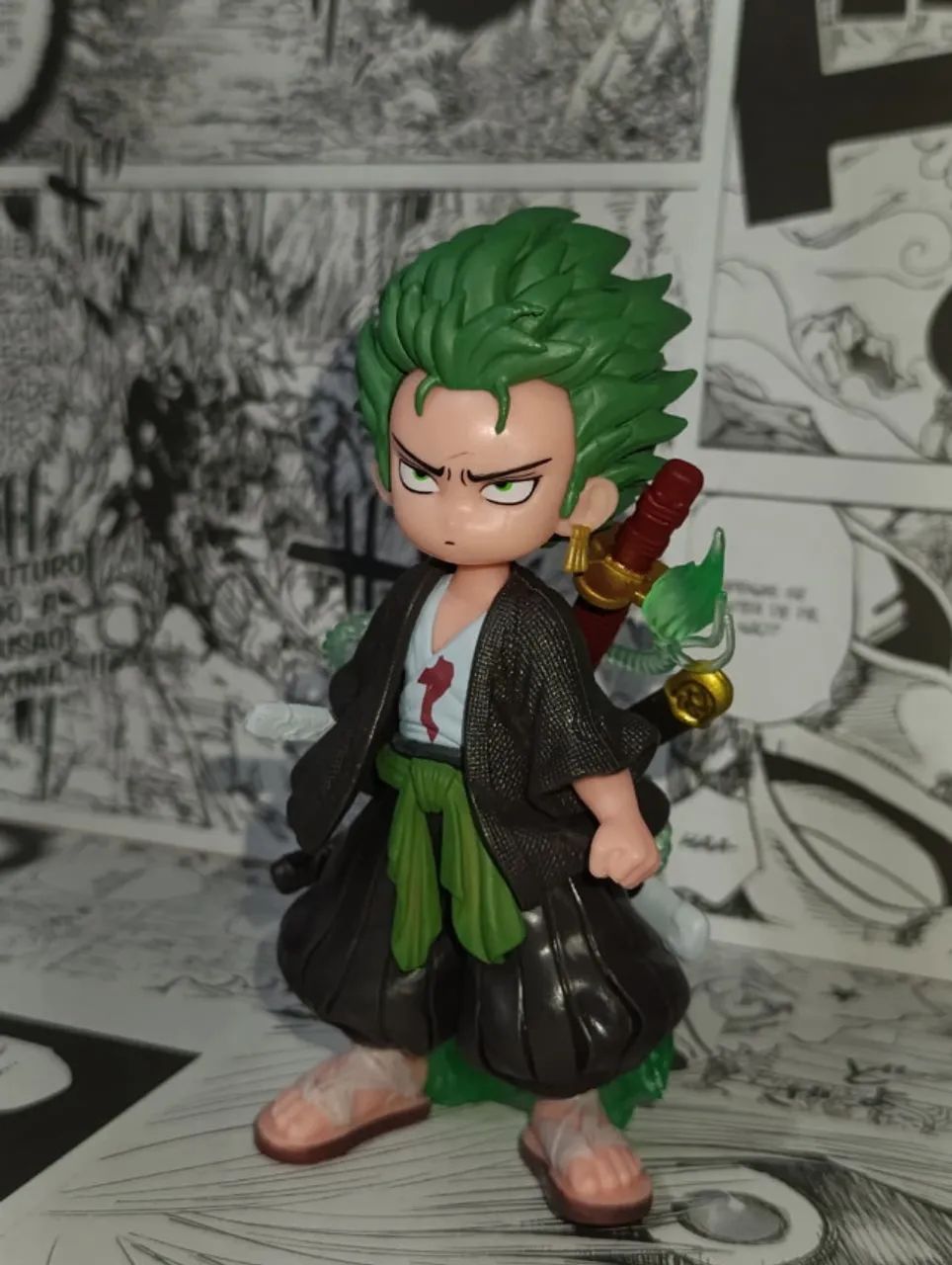 OPORTUNIDADE | Action Figure Roronoa Zoro (Estilo Chibi)