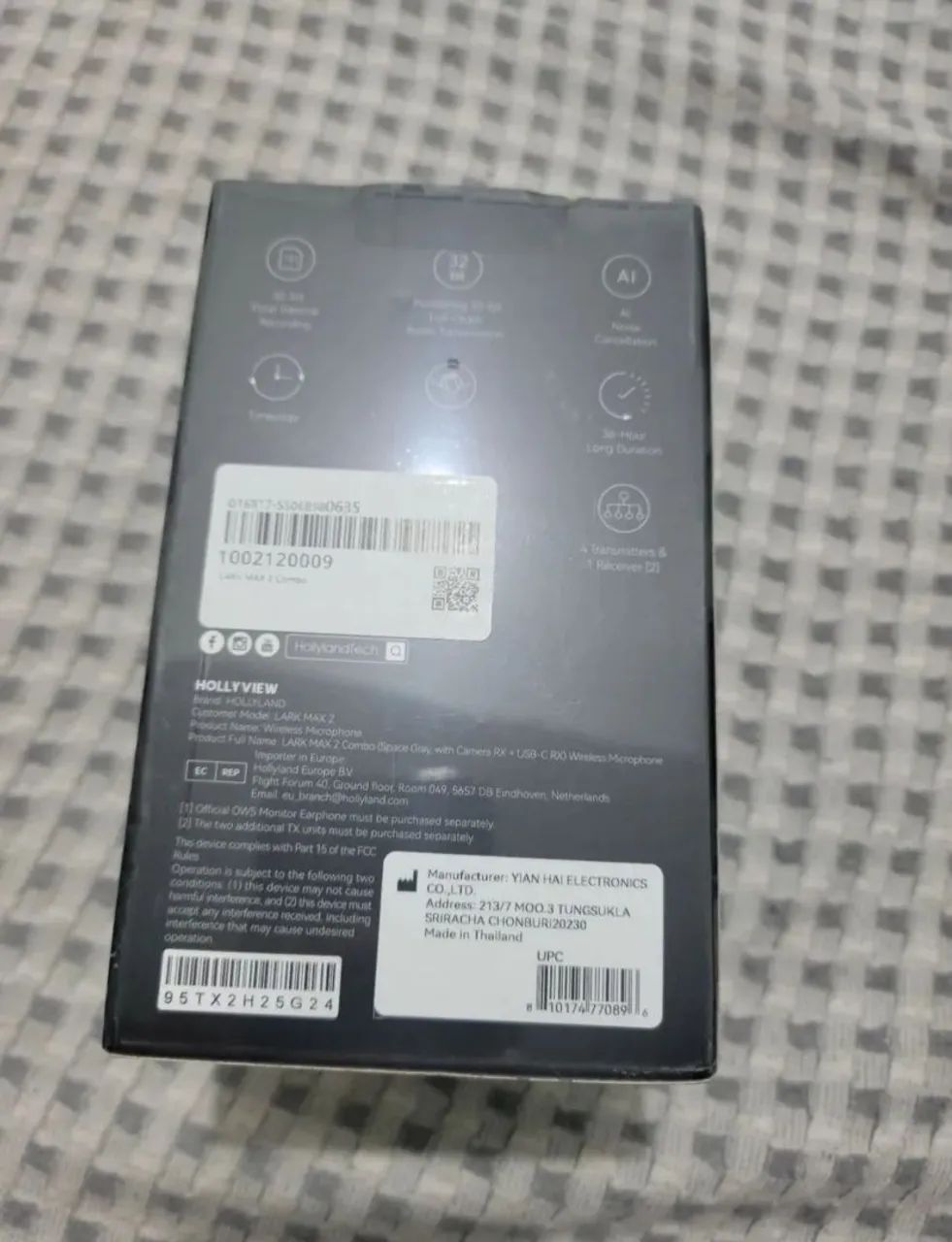 Microfone hollyland lark max 2 preto - Foto 2
