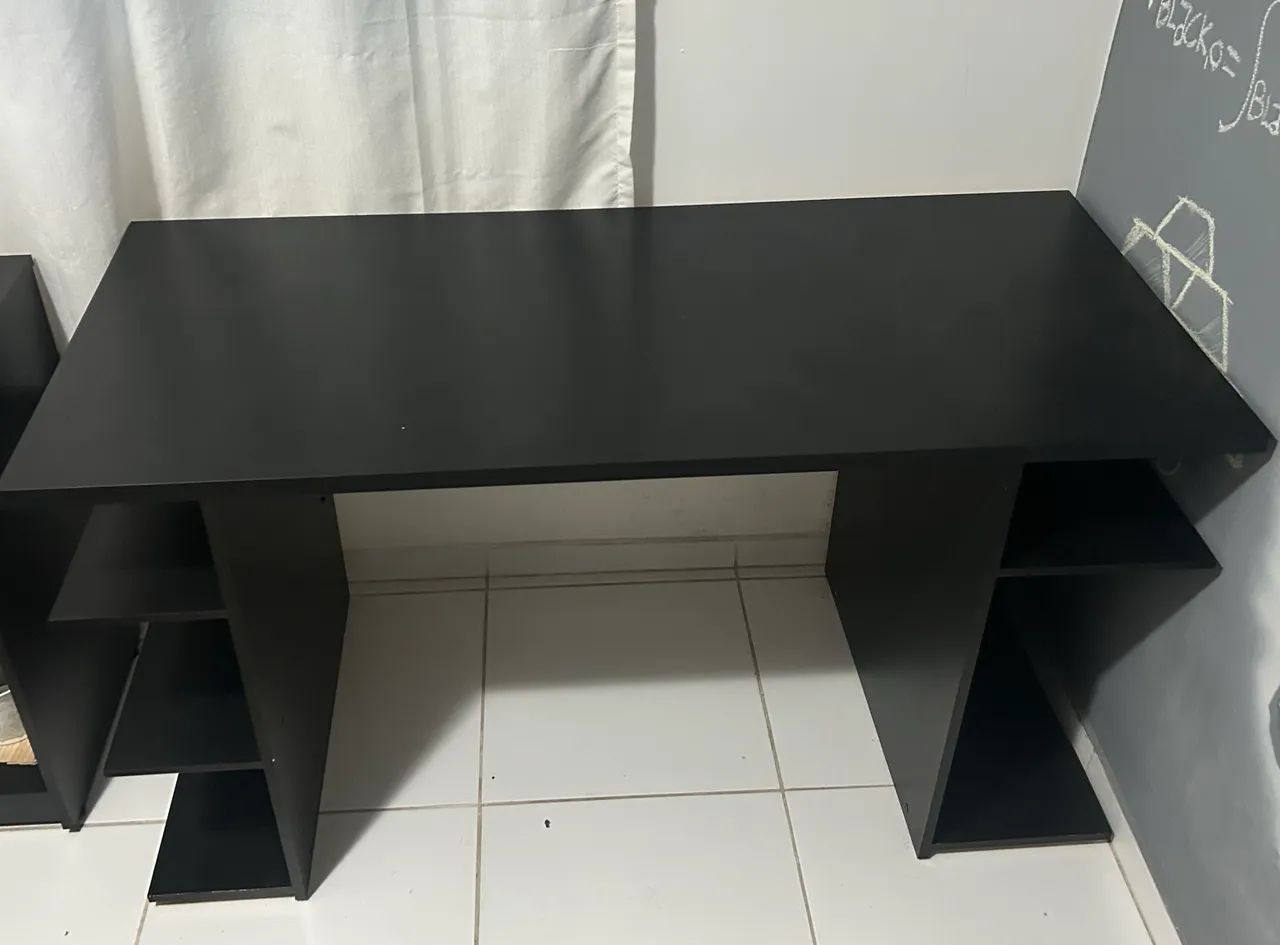 Mesa de computador preta fosca - Foto 2