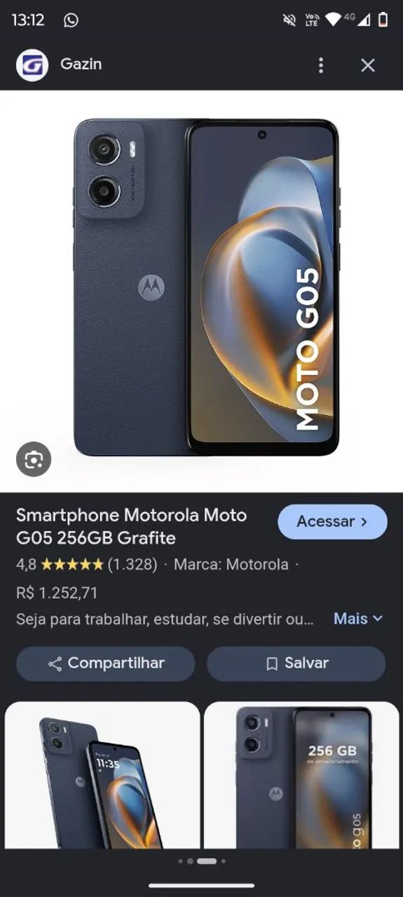 Celular Moto G05
