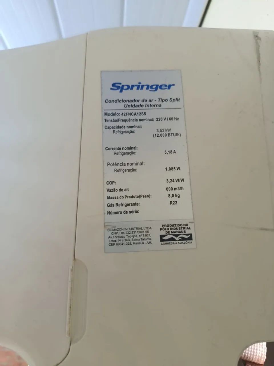 Central de ar 12 mil BTUs 600$ - Foto 2