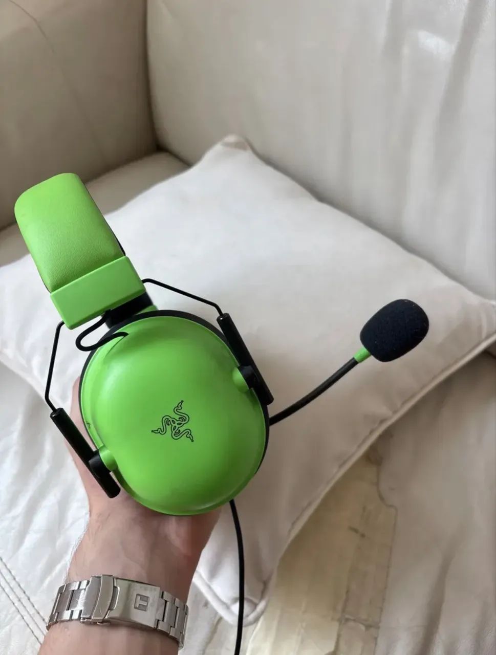 Headset Razer Blackshark V2 X Verde (Usado) - Foto 2