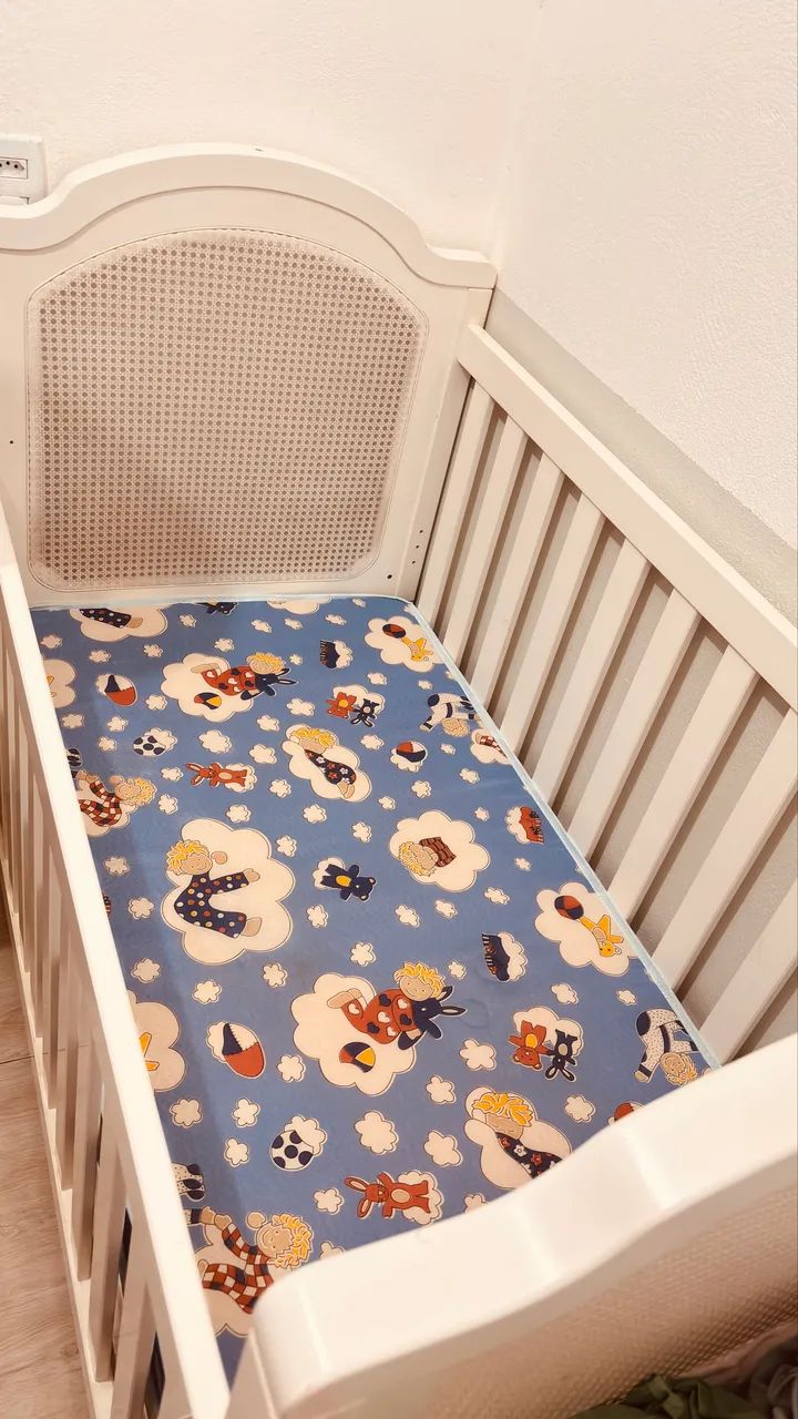 Berço Quater vira caminha + Colchão - Foto 2