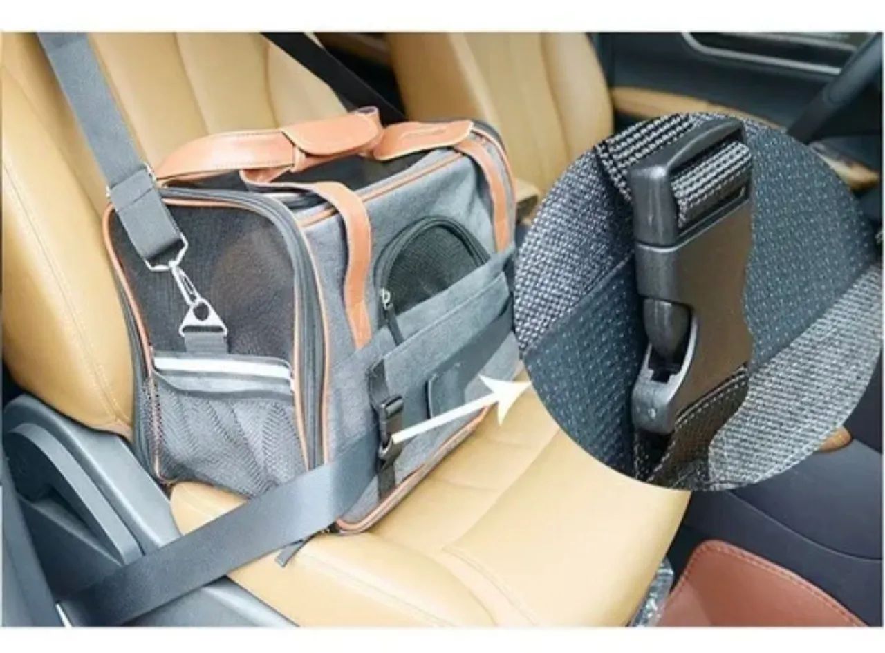BOLSA DE TRANSPORTE PARA CÃES E GATOS - Foto 3