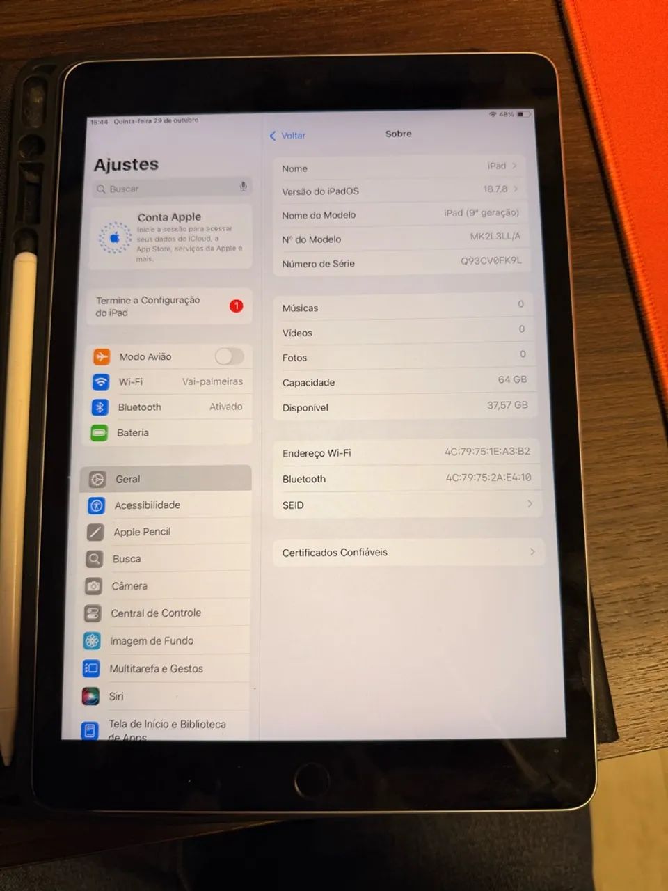 iPad 9 - 64GB (com Caneta) - Foto 3