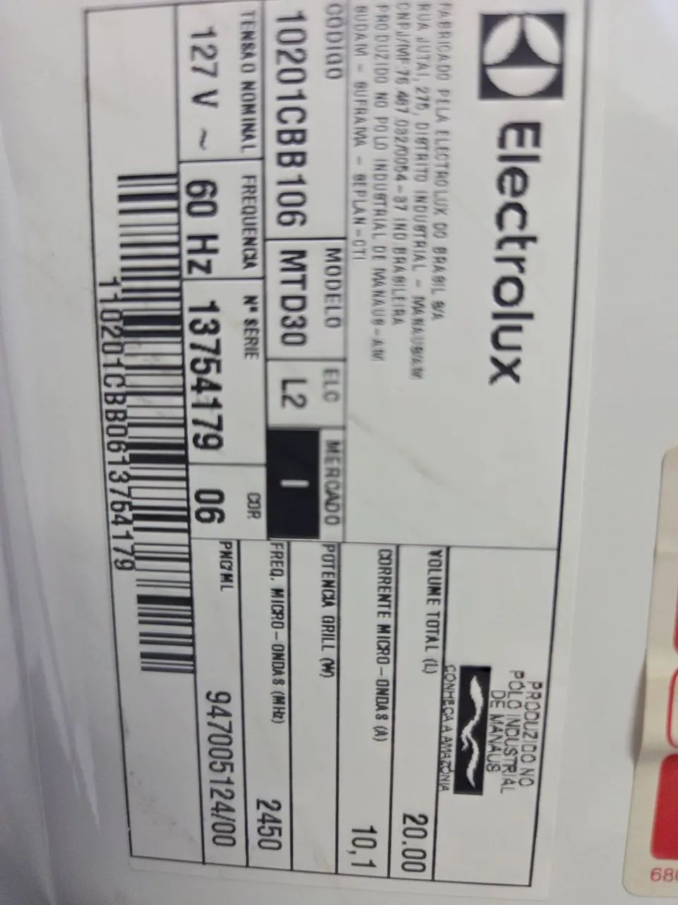 Microondas electrolux cor branco  - Foto 5