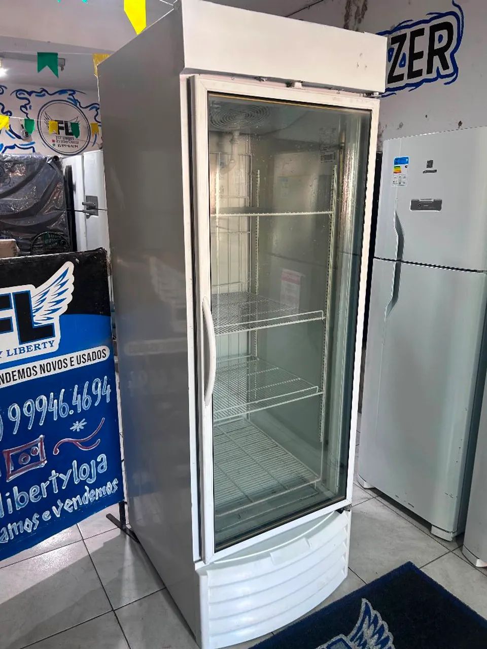 FREEZER EXPOSITOR CERVEJEIRO REFRIGERADOR DUPLA FUNÇÃO 500 LITROS  - Foto 6