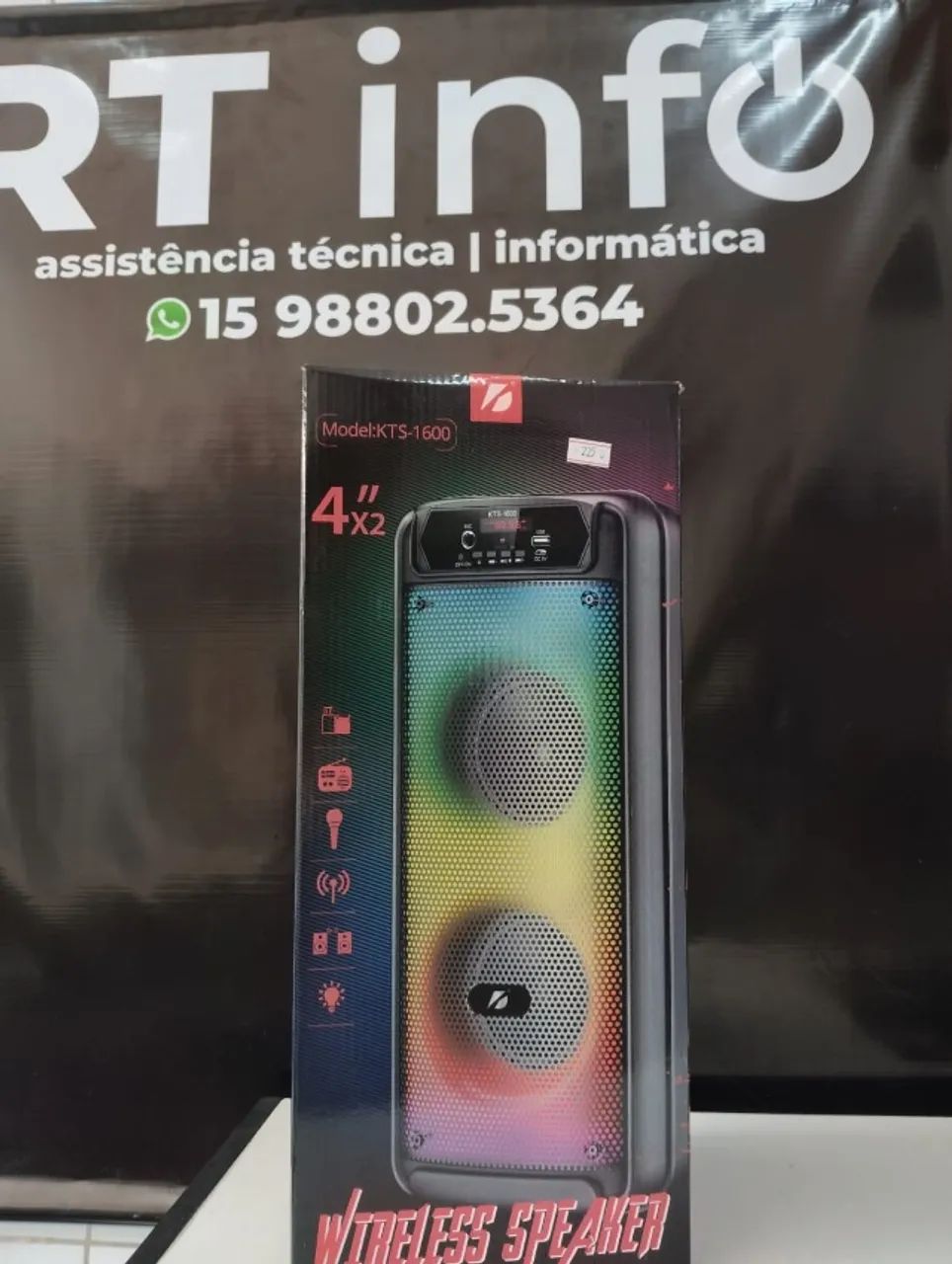 Caixa de Som Bluetooth KTS-1600
