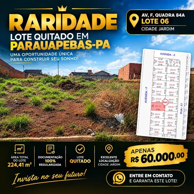 ? RARIDADE LOTE QUITADO COM BOA LOCALIZAÇÃO E PREÇO ?