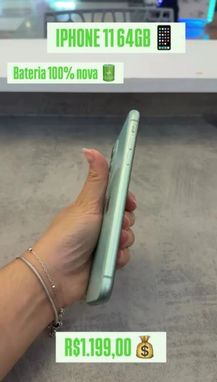 iPhone 11 64g em perfeito estado, saúde bateria 100% - Foto 3