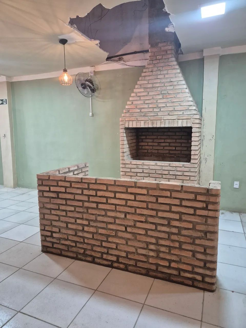 Churrasqueira de tijolos 