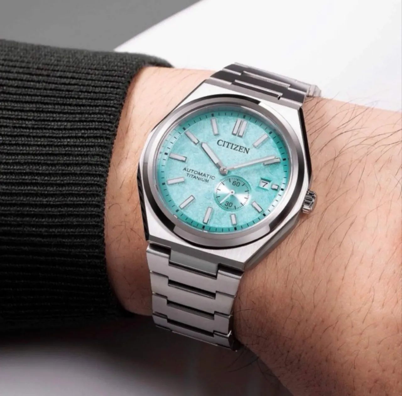 Citizen Zenshin Automatic Super Titanium azul Tifanni - NJ0180-80M - Foto 2