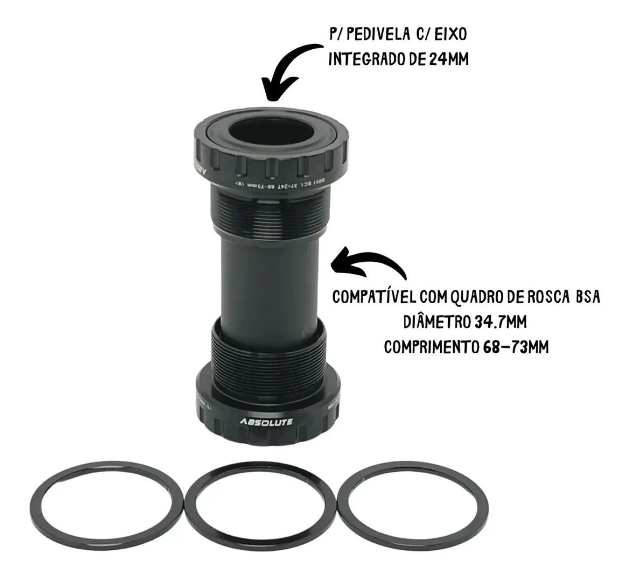 Pedivela Absolute Prime Integrado 34d Bca 104mm C/ Central - Foto 3