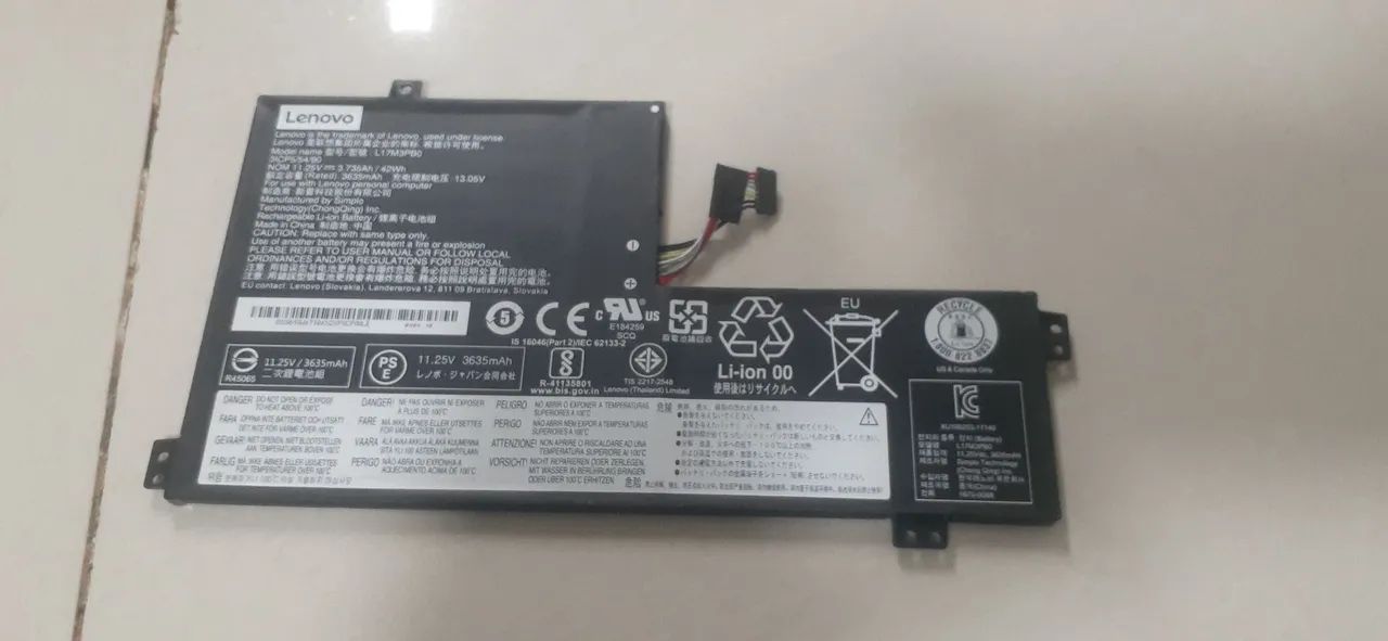 Bateria Chromebook lenovo 100e original 