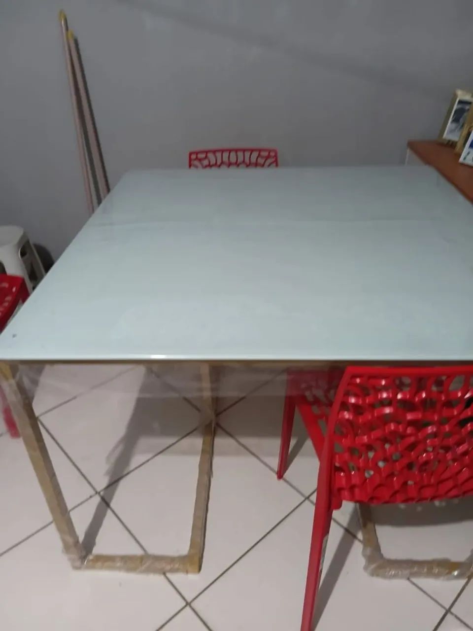 Mesa de vidro ( 1,20 largura e Comprimento)