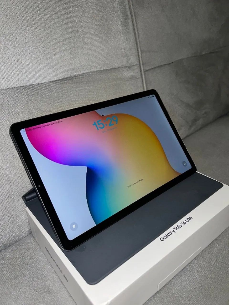 Samsung Galaxy Tab S6 Lite 64GB Cinza + S Pen Original + Capa + Teclado e Mouse