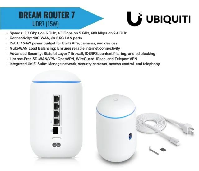Ubiquiti Unifi Cloud Gateway Dream Router 7  - Foto 3