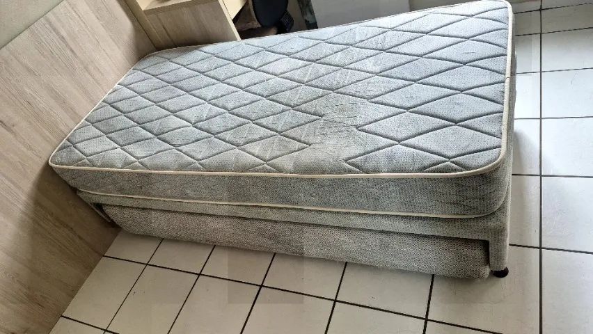 Cama box de mola solteiro com cama auxiliar  - Foto 5