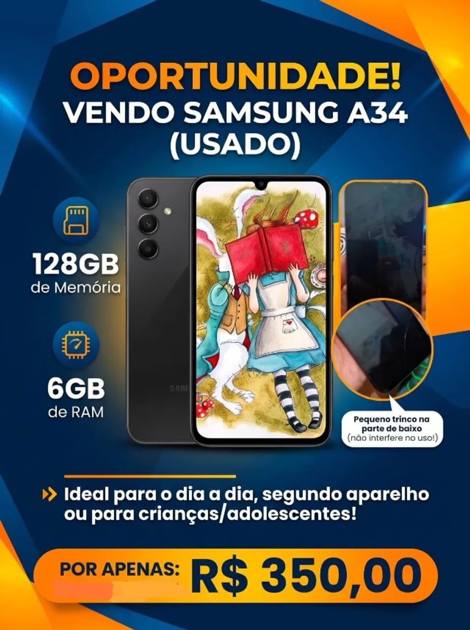 Samsung A34 usado