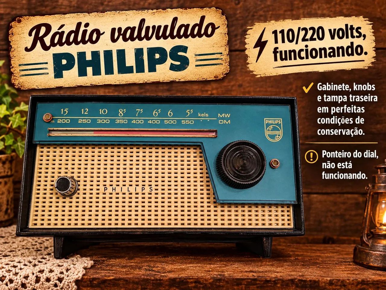 Rádio antigo valvulado