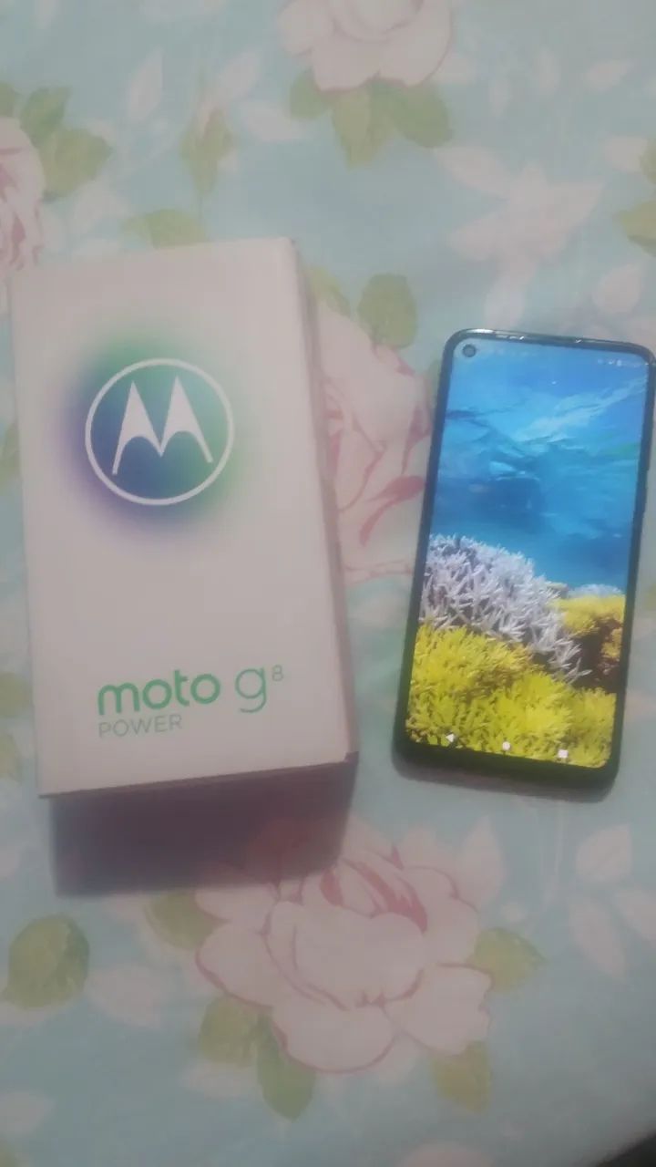 Moto G8 Power(tela tricada) funciona perfeitamente preço de desapego - Foto 4