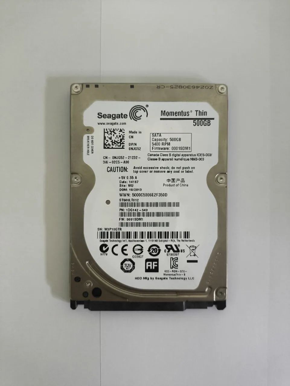 HD Notebook Seagate 500GB usado