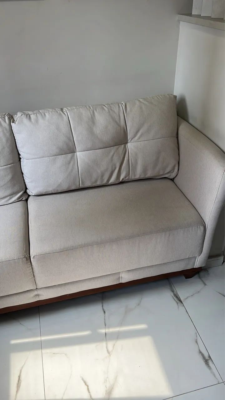 Sofá linho bege  - Foto 3
