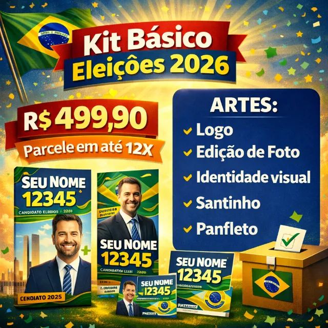 Artes para campanha eleitoral 2026 - Foto 2