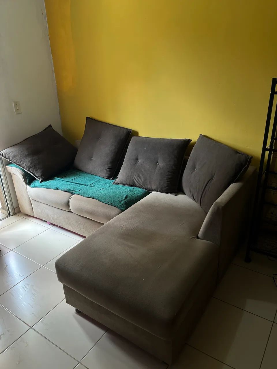 Vendo sofá bege usado - Foto 4