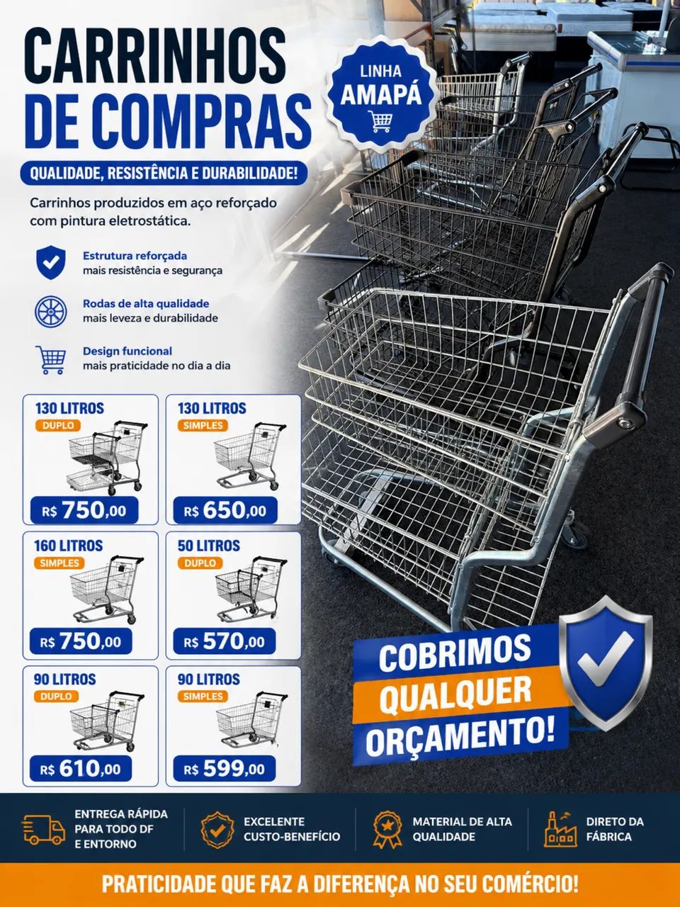 Carrinho de compras Amapá 