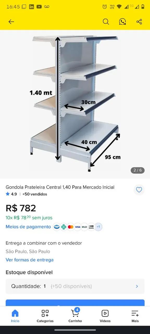 PRATELEIRAS DE CENTRO - Foto 4