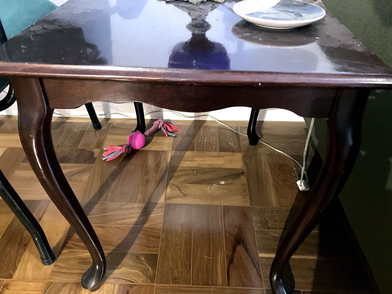 Mesa de apoio estilo Queen Anne - pé cabriolé - Foto 2