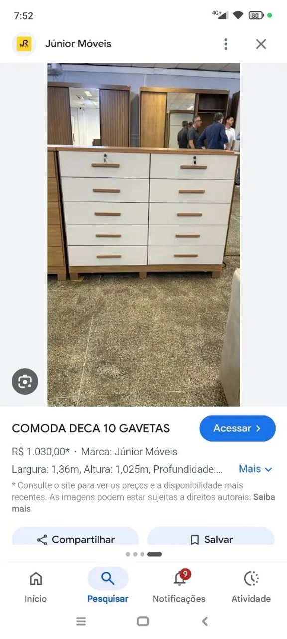 Comoda dupla 10 gavetas dicasabh pronta entrega  - Foto 3