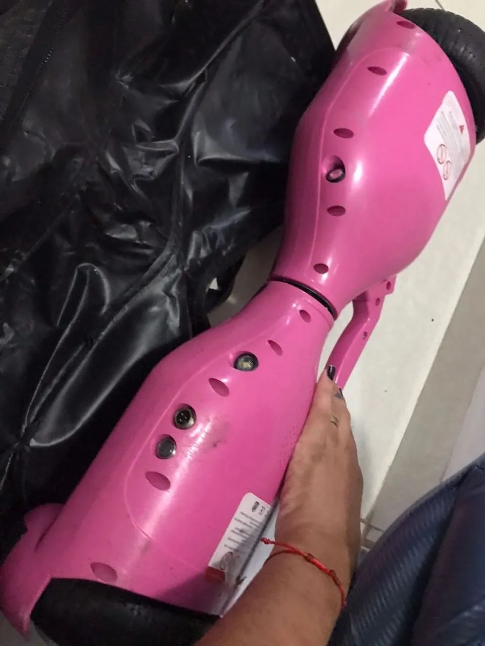 Hoverboard intelbras Rosa pouco usado  - Foto 4