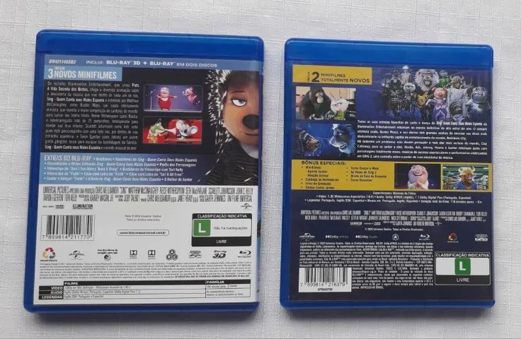 Blu-Ray Sing 1 e 2 (original)65624296766082121