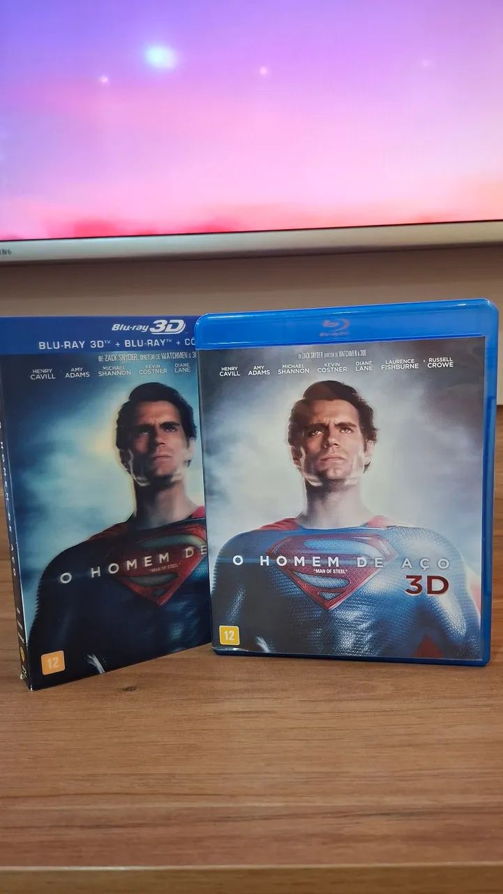 RARO! O Homem de Aço Blu-ray + 3D Original | Superman | Colecionador - Foto 3