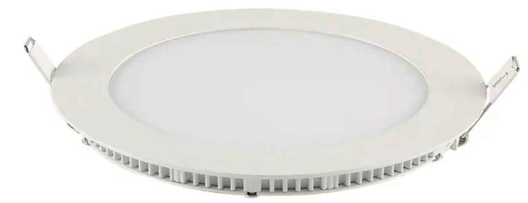 PROMOÇÃO - Plafon led embutir redondo 12w branco quente