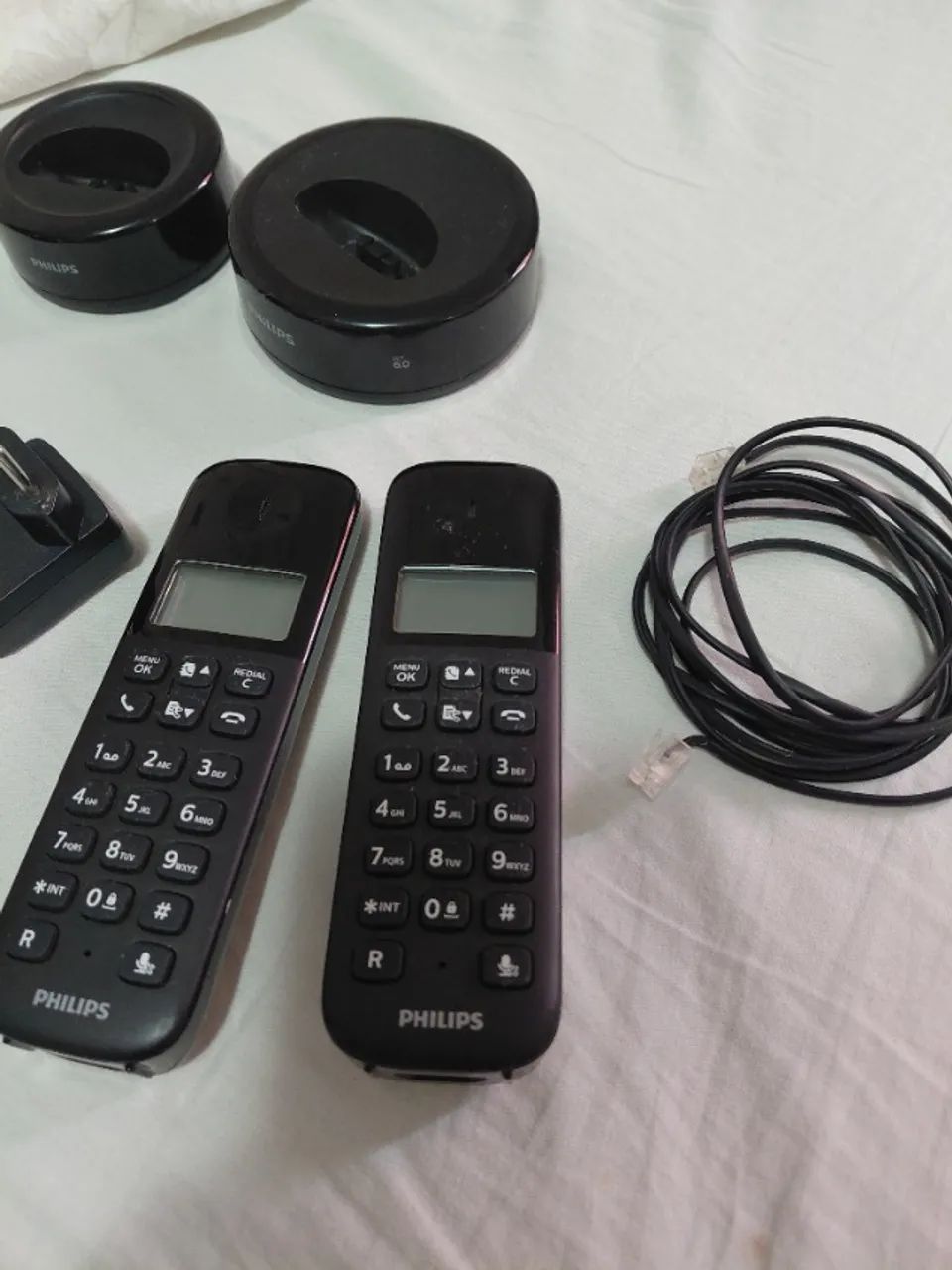 TELEFONE PHILIPS SEM FIO COM EXTENSÃO E IDENTIFICADOR - Foto 2