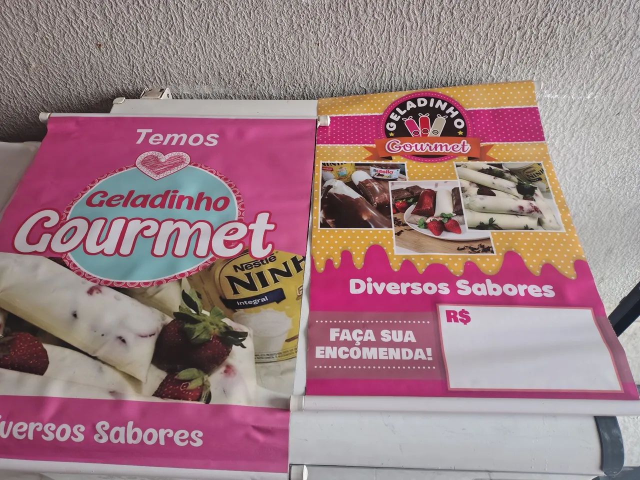 Banners geladinho gourmet novos 