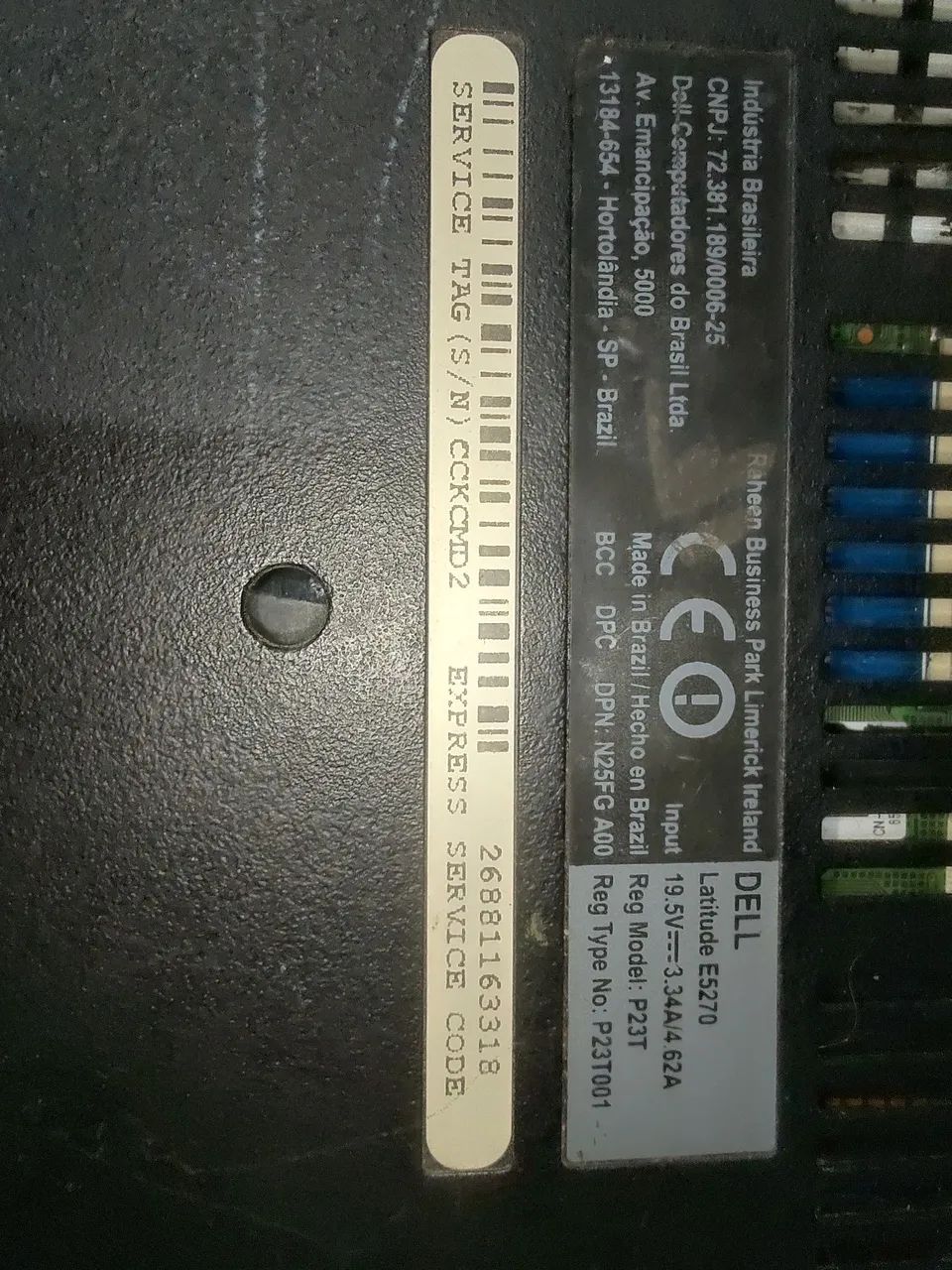Carcaça e placa mãe notebook Dell latitude e5270 funcionando perfeitamente  - Foto 2