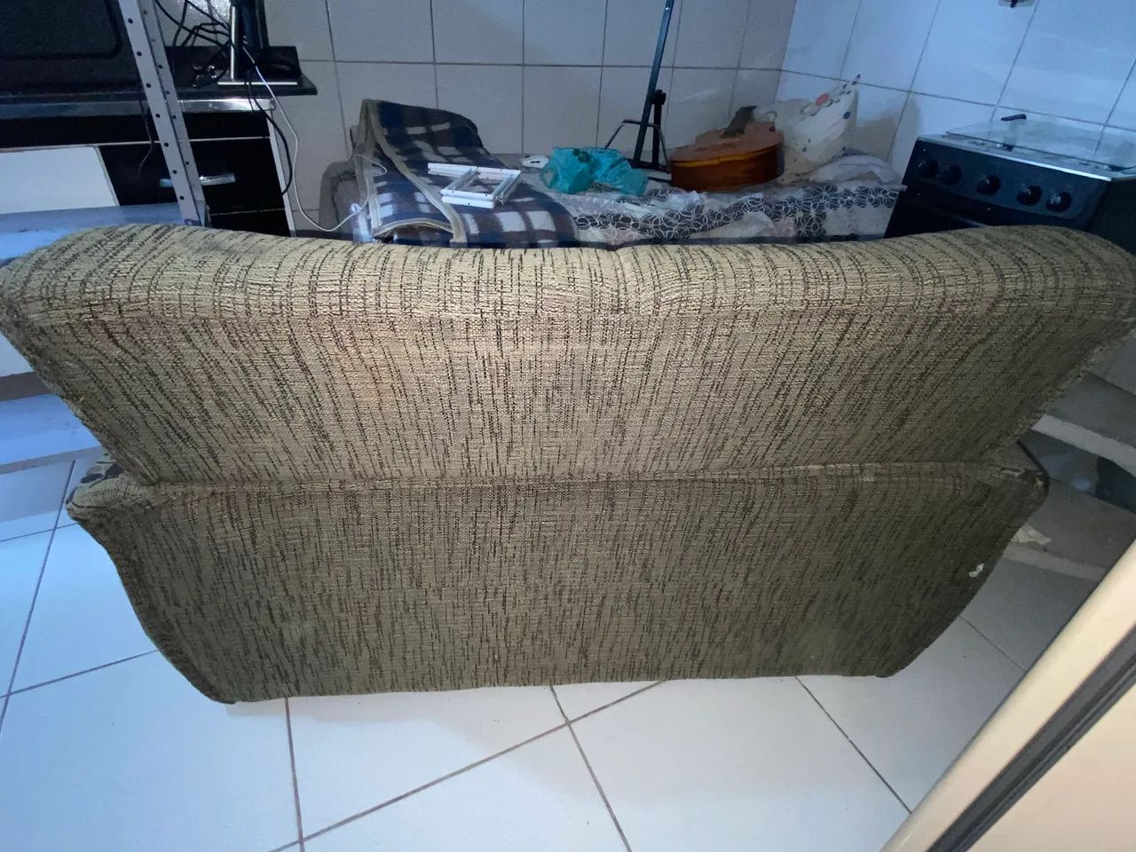 Sofá 2 lugares (único) - Doação - Foto 3