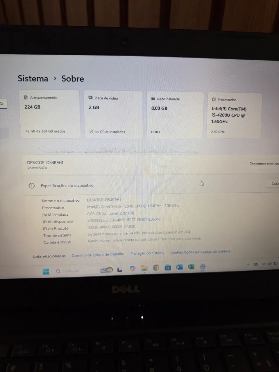 Notebook Dell Vostro Intel core I5 4ª - Foto 3